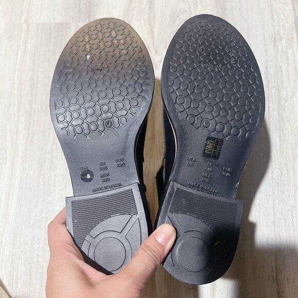 Kate Spade Solstice Women’s Ankle Bow Rain Boots Heeled Black Pull On US 8 - Picture 10 of 11